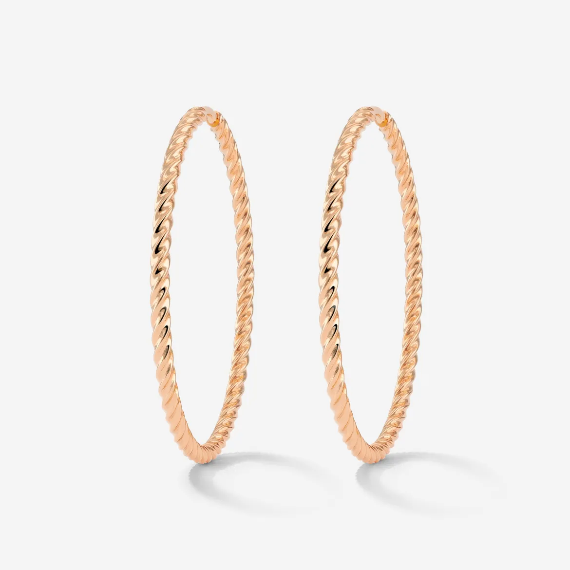 Twisted Hoops Extra Large Roségold