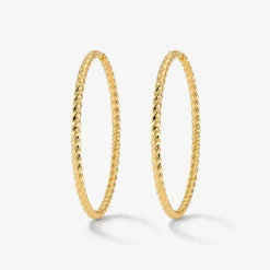 Twisted Hoops Extra Large Gold