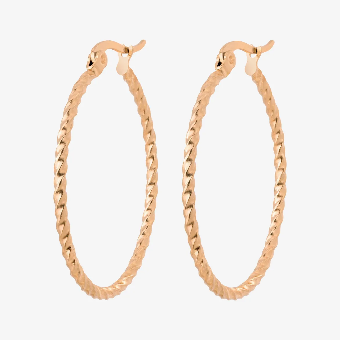 Twisted Hoops Extra Large (alt) - Gold