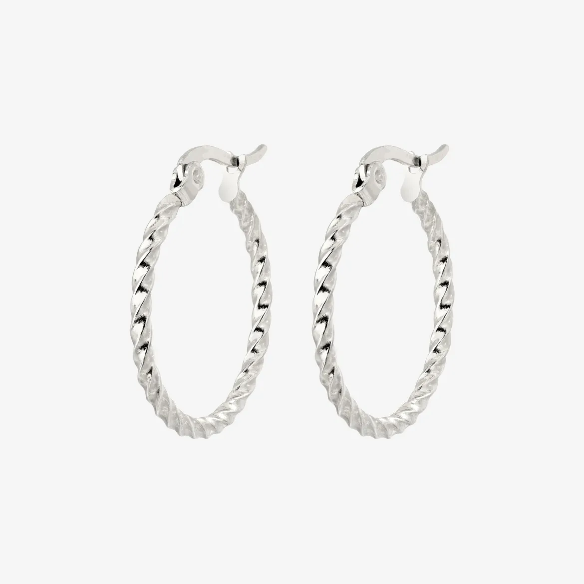 Twisted Hoops Large (alt) - Gold