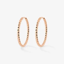 Twisted Hoops Large Roségold