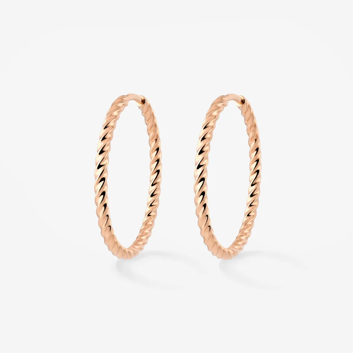 Twisted Hoops Large Roségold