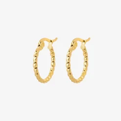 Twisted Hoops Medium (alt) - Gold
