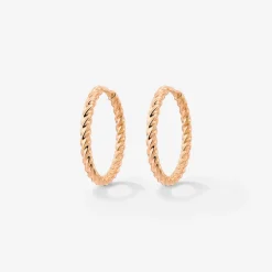 Twisted Hoops Medium Roségold