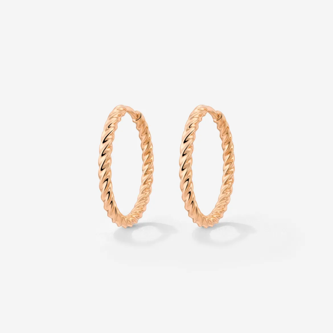 Twisted Hoops Medium Roségold