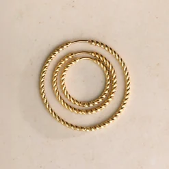Twisted Hoops Medium Roségold