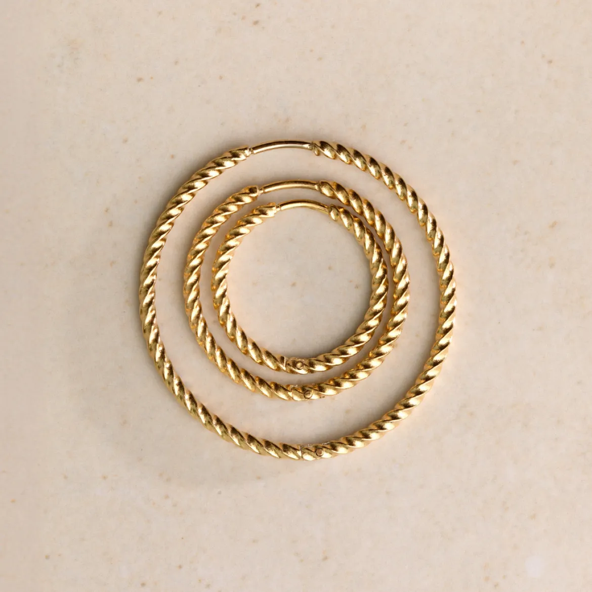 Twisted Hoops Medium Roségold