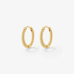 Twisted Hoops Small - Gold