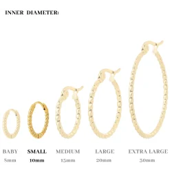 Twisted Hoops Small - Gold