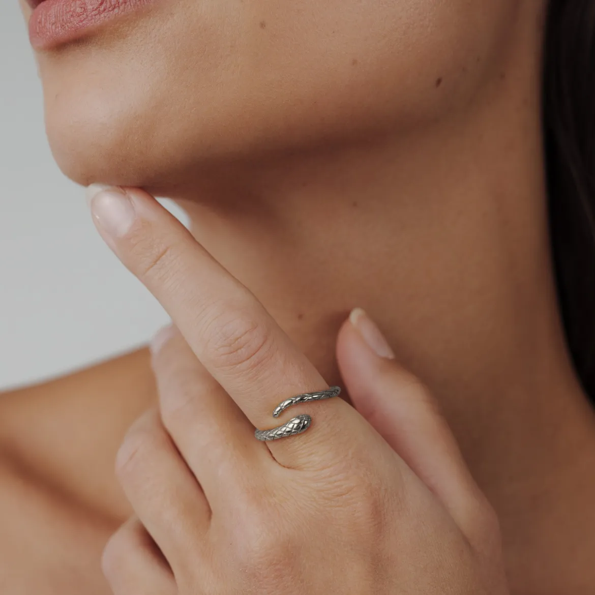 Vipers Ring Silber