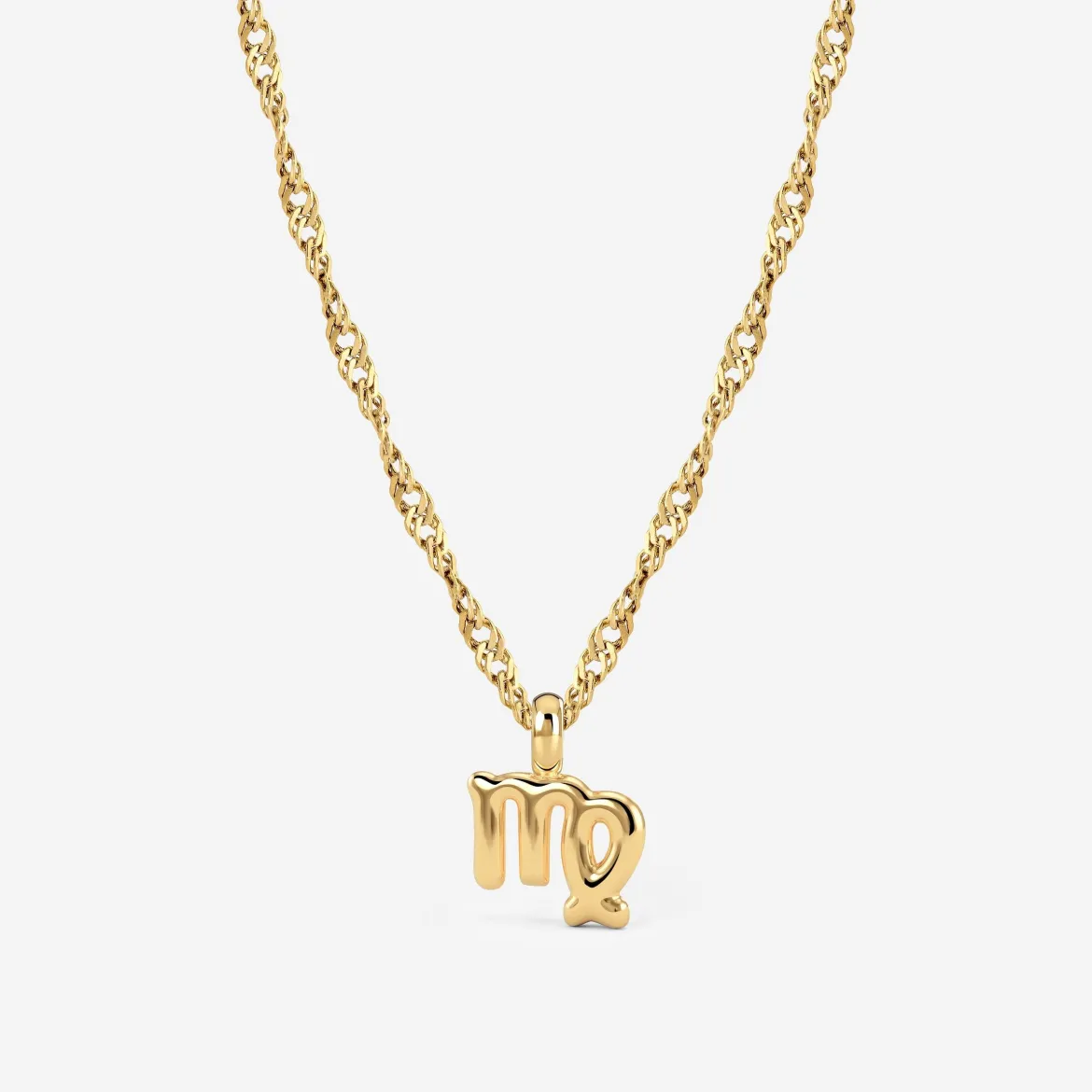 Virgo Bubble Necklace Gold