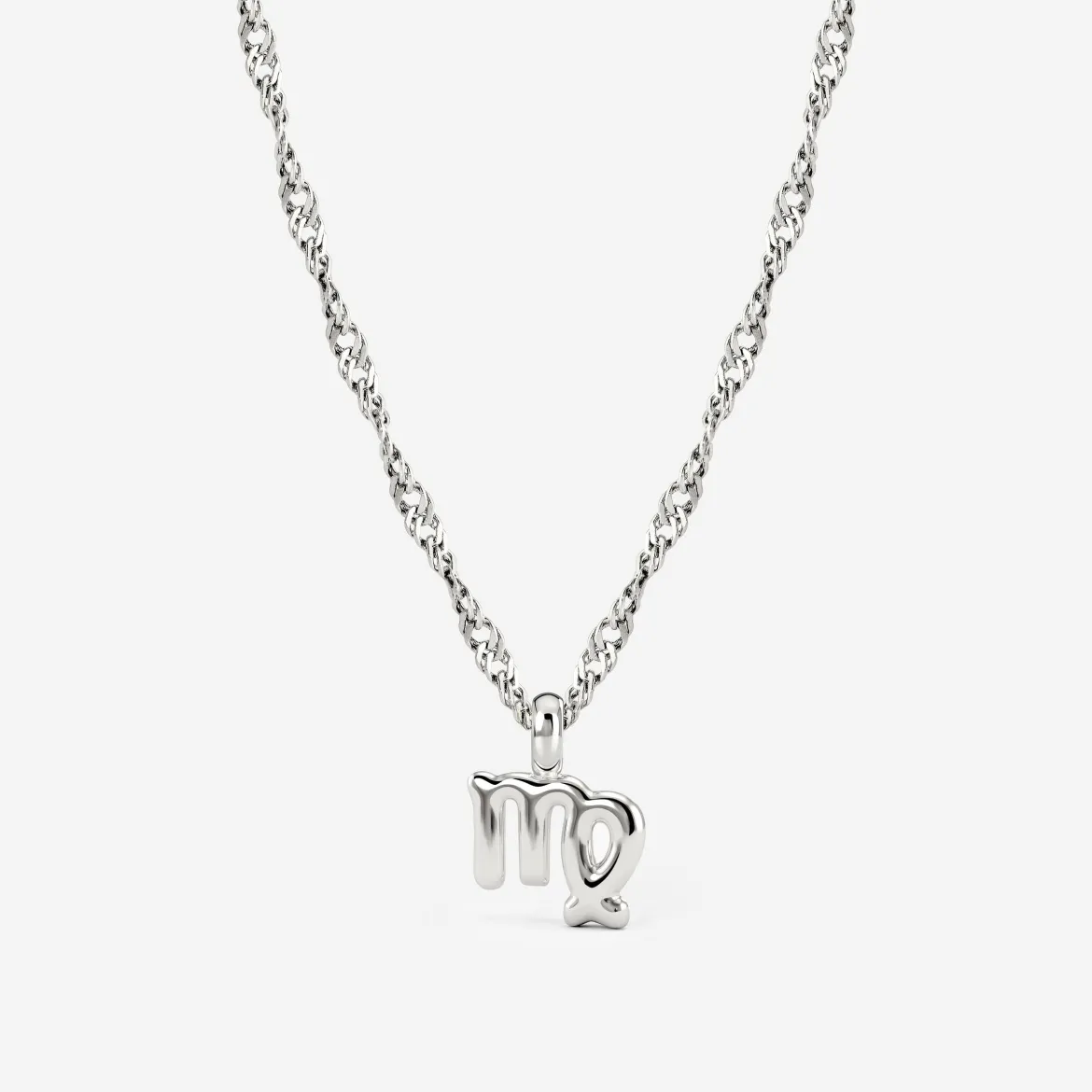 Virgo Bubble Necklace Silber