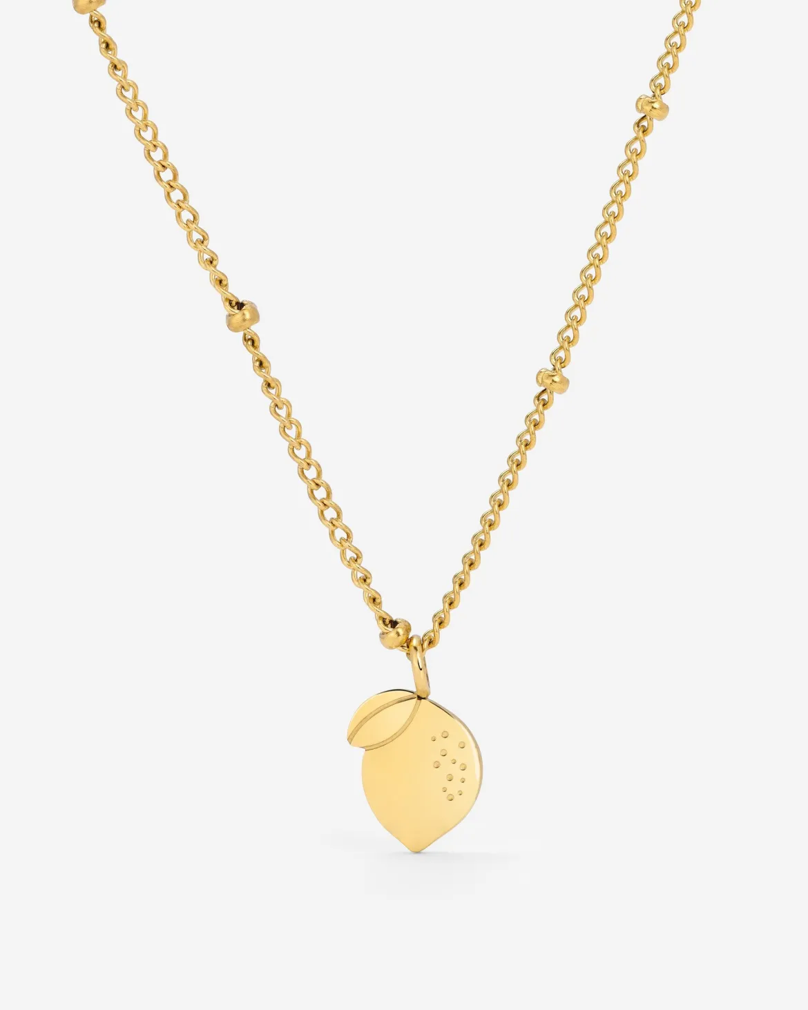 When Life gives you Lemons Necklace Gold