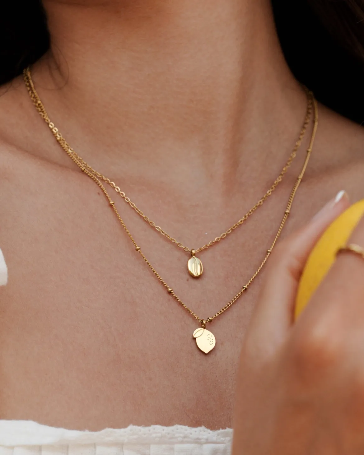 When Life gives you Lemons Necklace Gold
