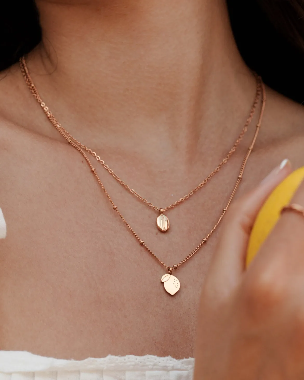When Life gives you Lemons Necklace Roségold