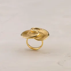Winding Spiral Ring Gold