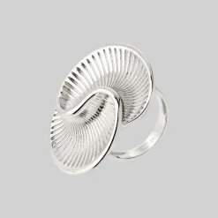 Winding Spiral Ring Silber