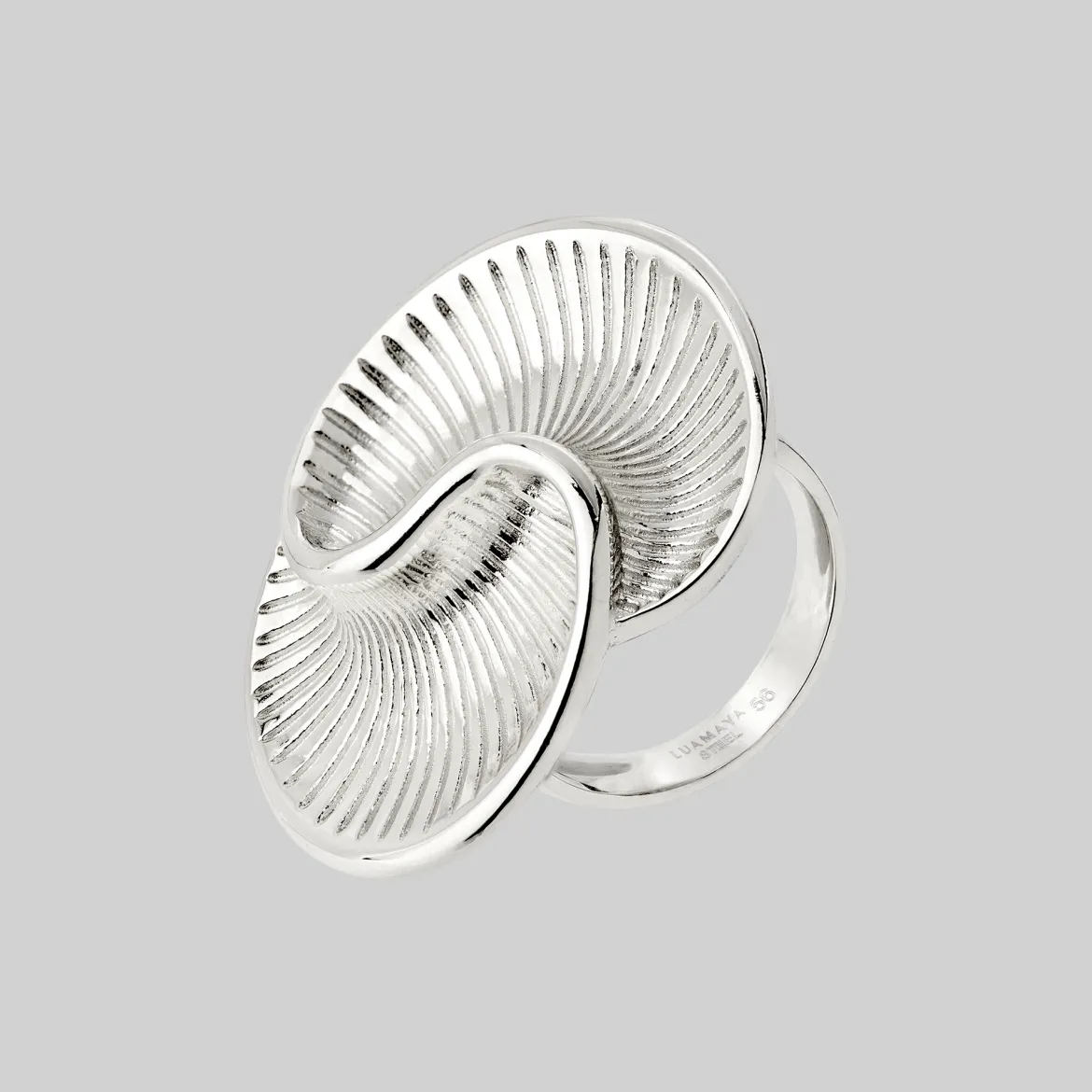 Winding Spiral Ring Silber