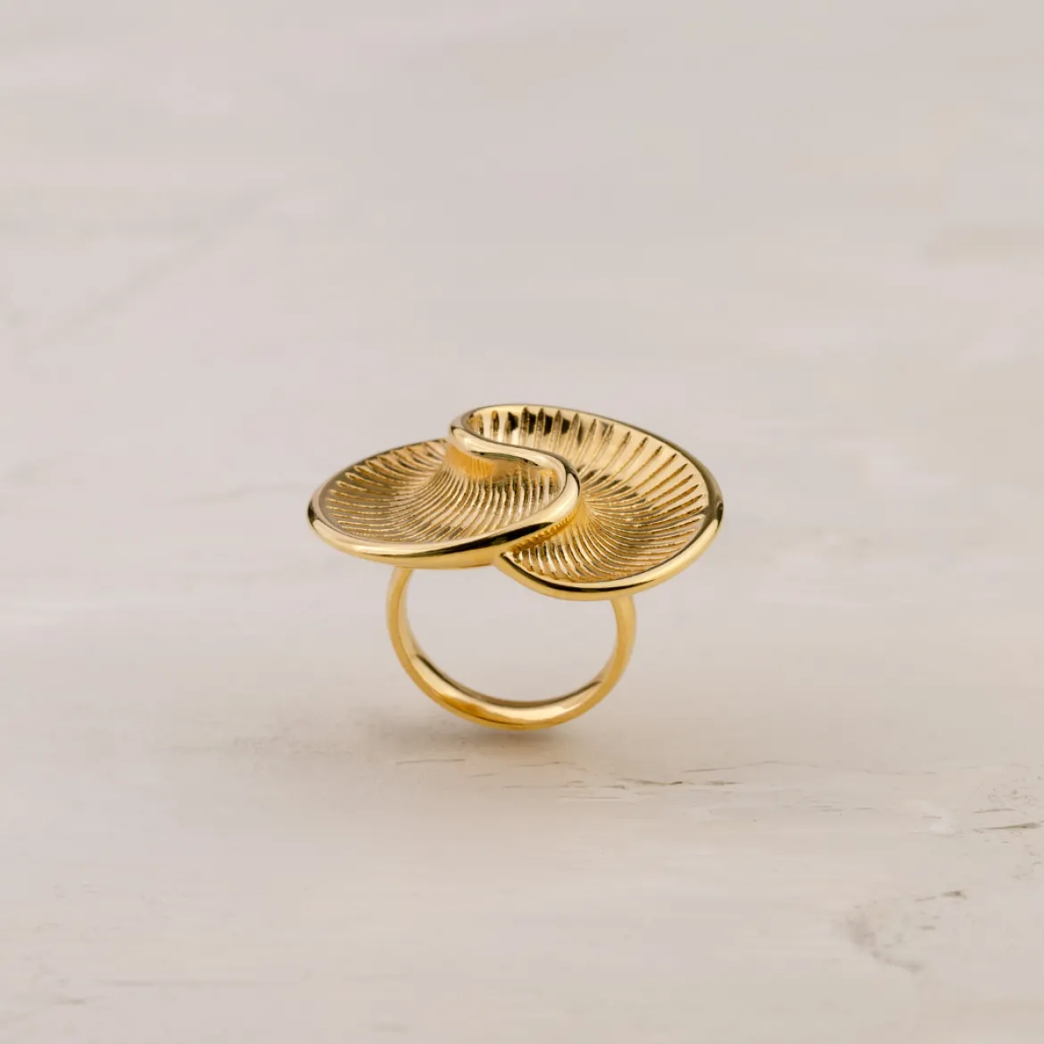 Winding Spiral Ring Silber