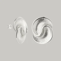 Winding Spiral Studs Silber
