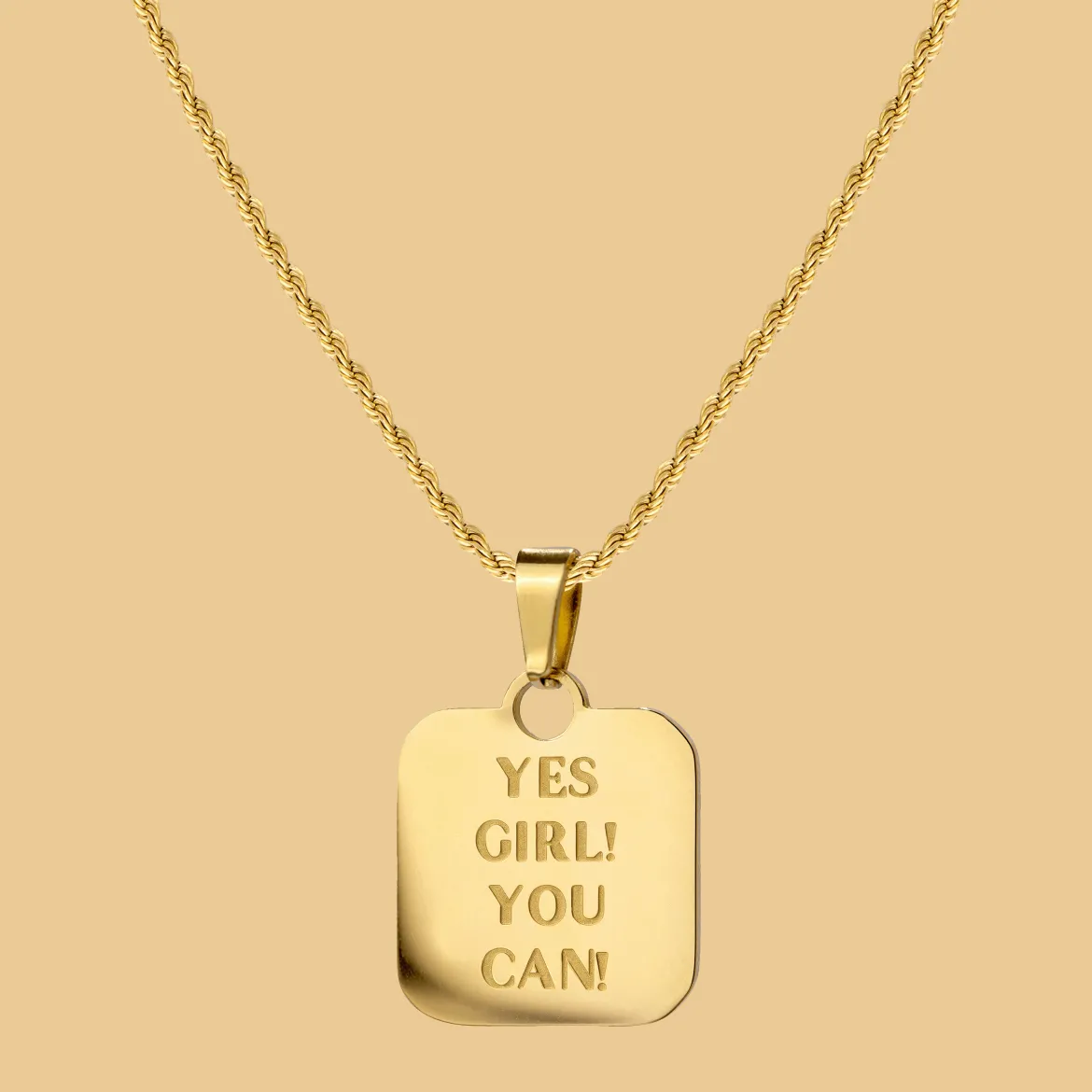 Yes girl! You can! Necklace Gold
