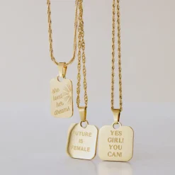 Yes girl! You can! Necklace Gold