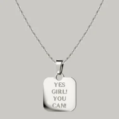 Yes girl! You can! Necklace Silber