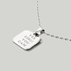 Yes girl! You can! Necklace Silber