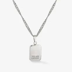 You are enough Necklace Silber