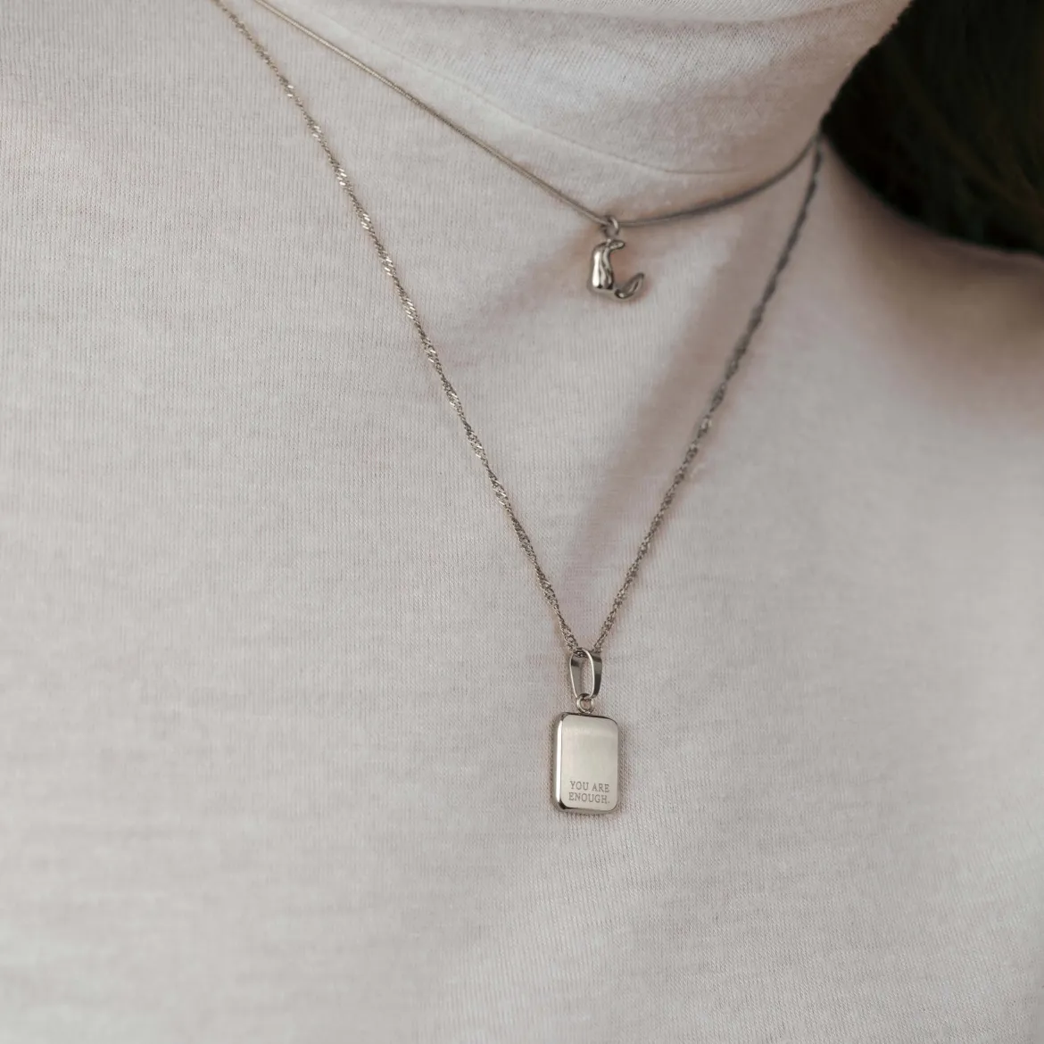You are enough Necklace Silber