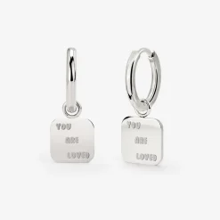 You are loved Hoop Set Small Silber