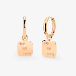 You are loved Hoop Set Small Roségold