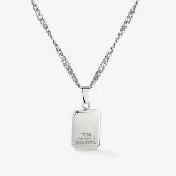 Your energy is beautiful Necklace Silber