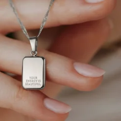 Your energy is beautiful Necklace Silber