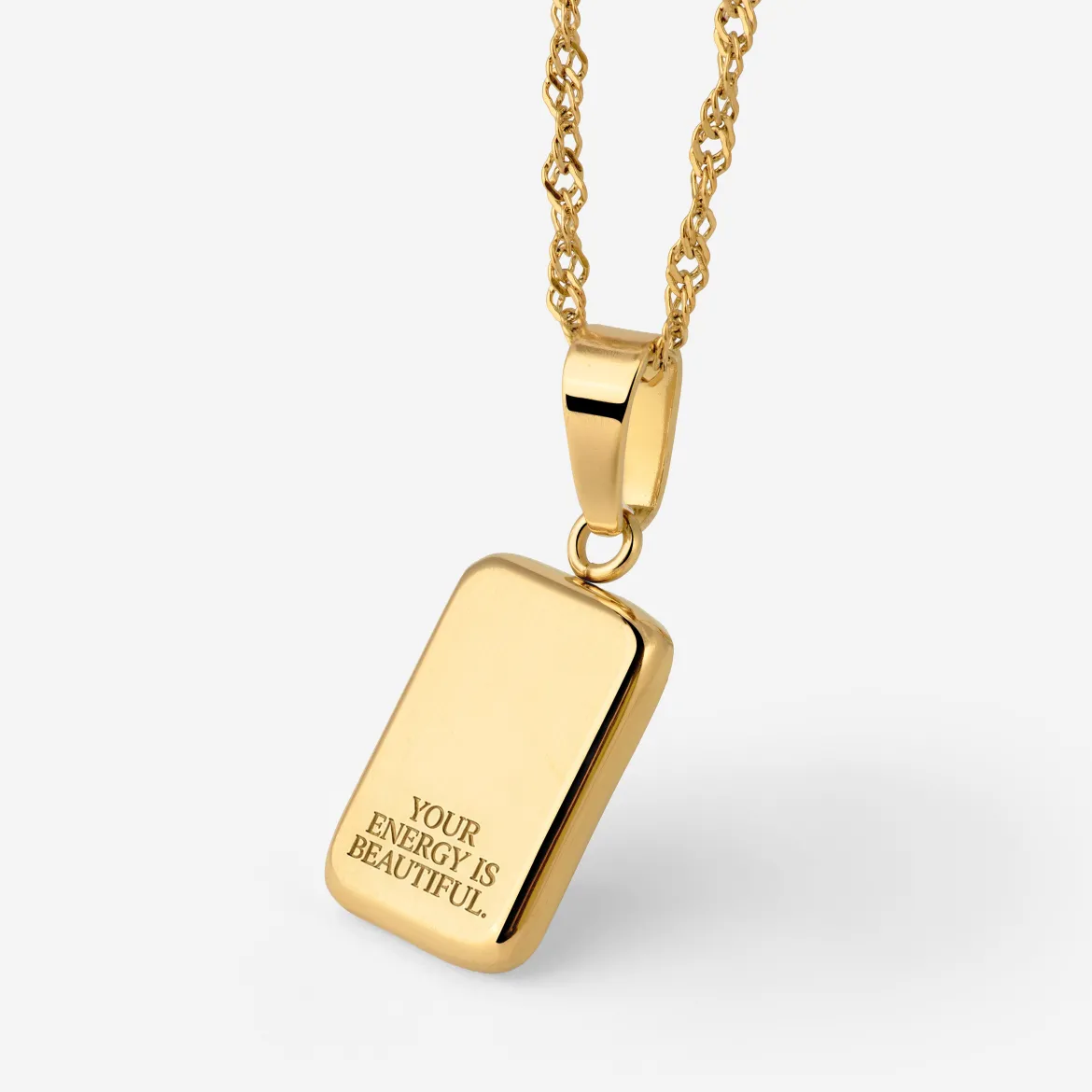 Your energy is beautiful Necklace Gold