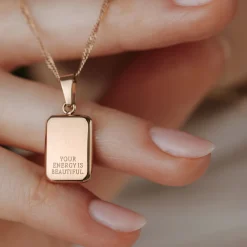 Your energy is beautiful Necklace Roségold