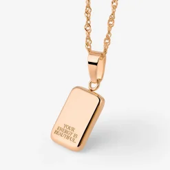 Your energy is beautiful Necklace Roségold