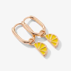 Zesty Oval Hoop Set Baby Roségold
