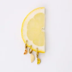 Zesty Oval Hoop Set Baby Silber