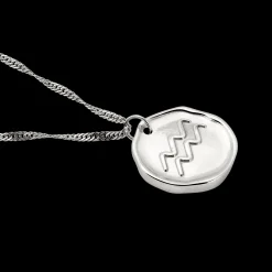 Zodiac Necklace – Aquarius / Wassermann Silber