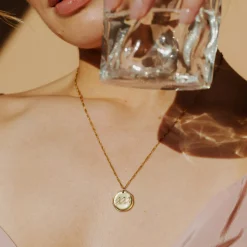 Zodiac Necklace – Aquarius / Wassermann Gold