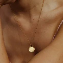 Zodiac Necklace – Aries / Widder Gold