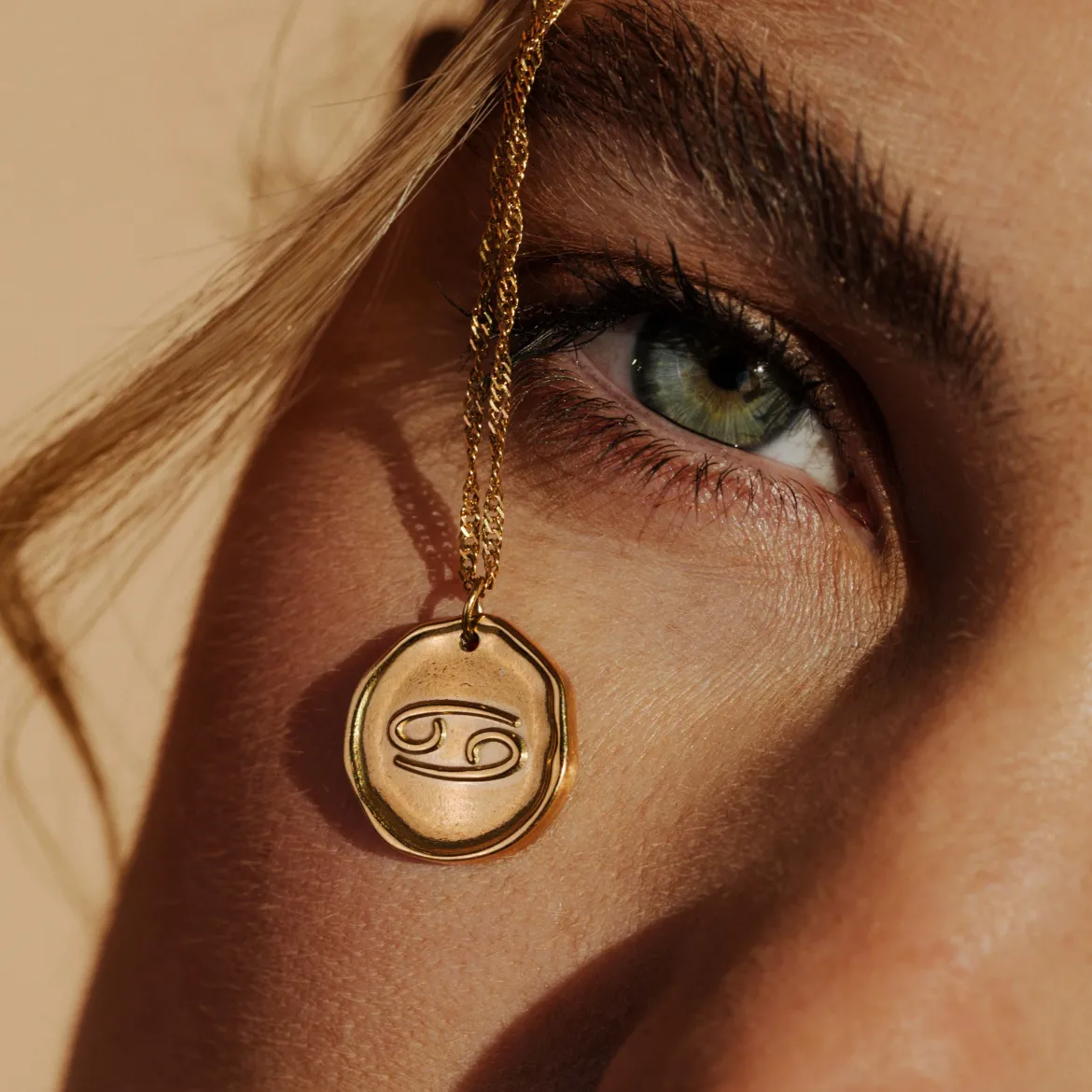 Zodiac Necklace – Cancer / Krebs Roségold