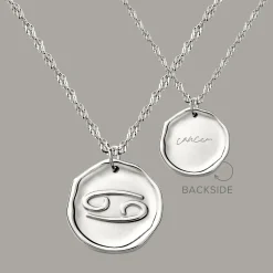 Zodiac Necklace – Cancer / Krebs Silber