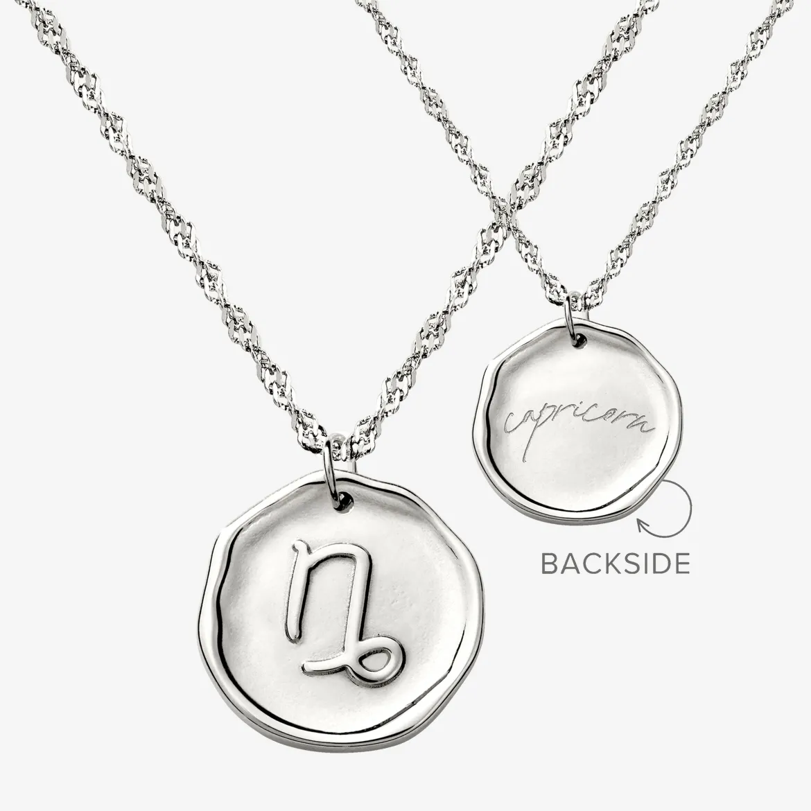 Zodiac Necklace – Capricorn / Steinbock Silber