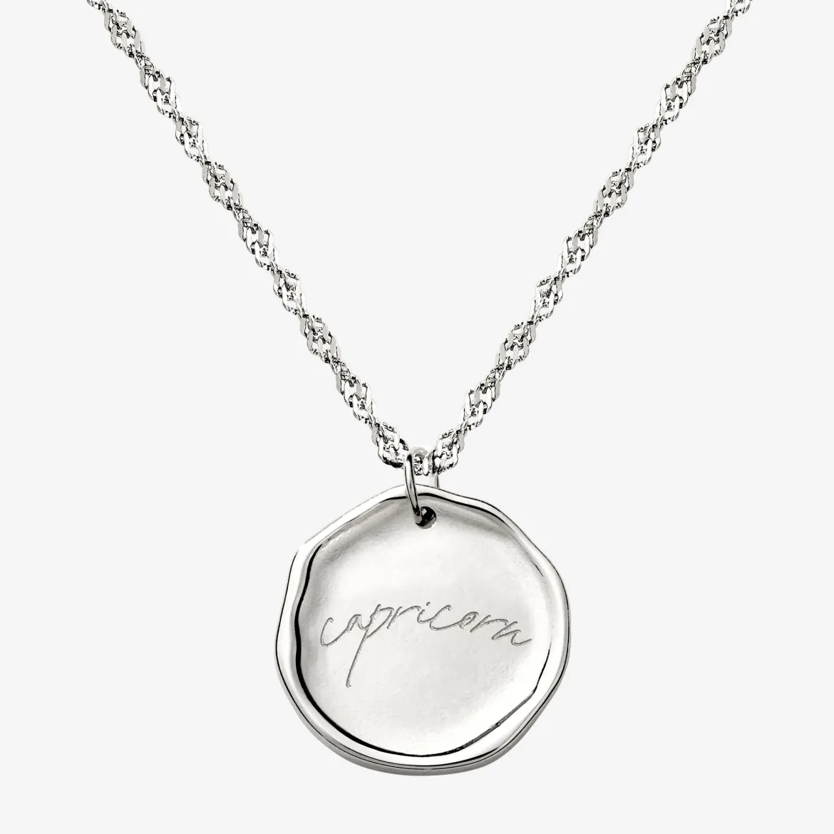 Zodiac Necklace – Capricorn / Steinbock Silber