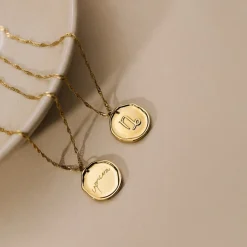 Zodiac Necklace – Capricorn / Steinbock Gold