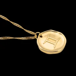 Zodiac Necklace – Gemini / Zwilling Gold