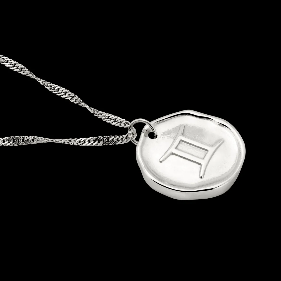 Zodiac Necklace – Gemini / Zwilling Silber