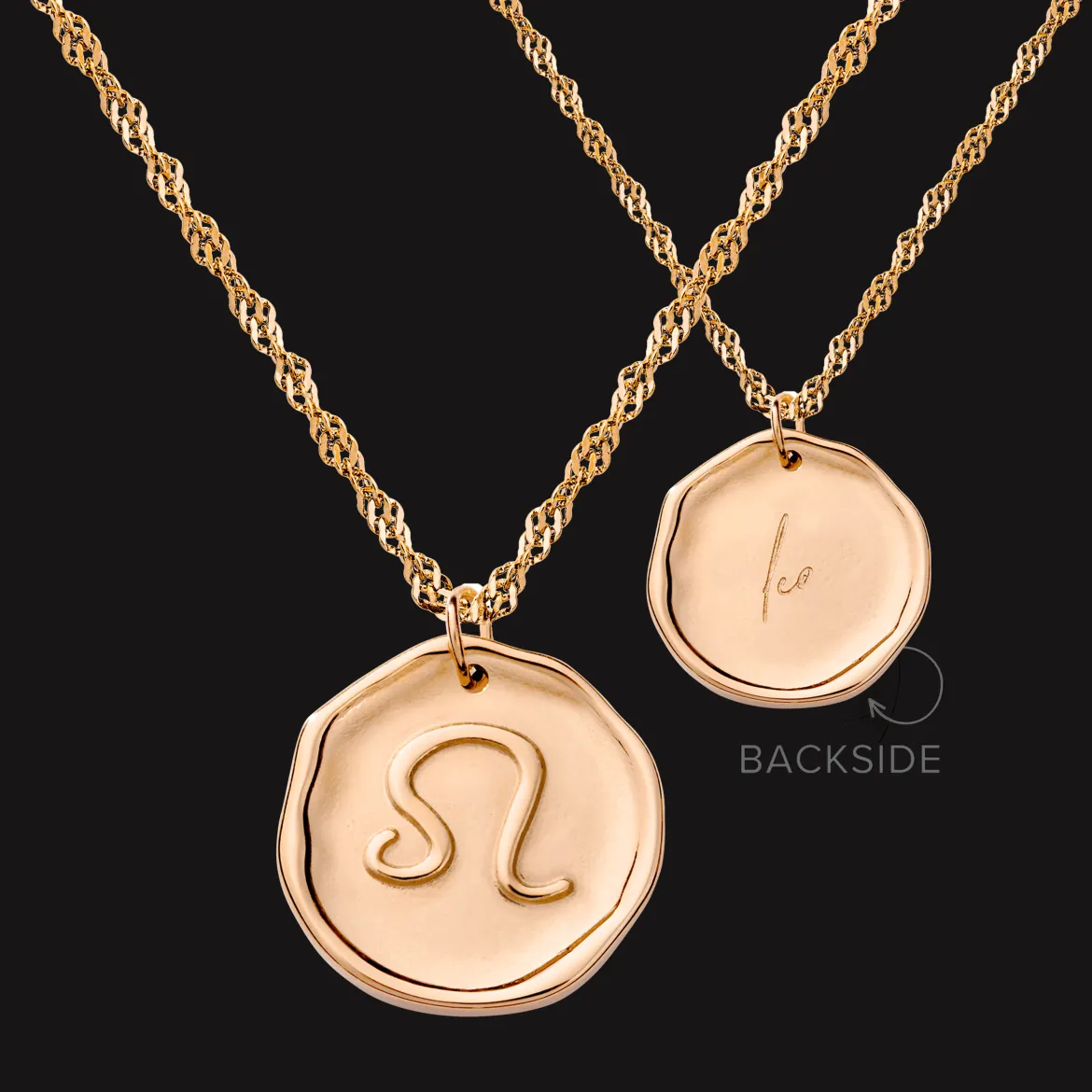 Zodiac Necklace – Leo / Löwe Roségold
